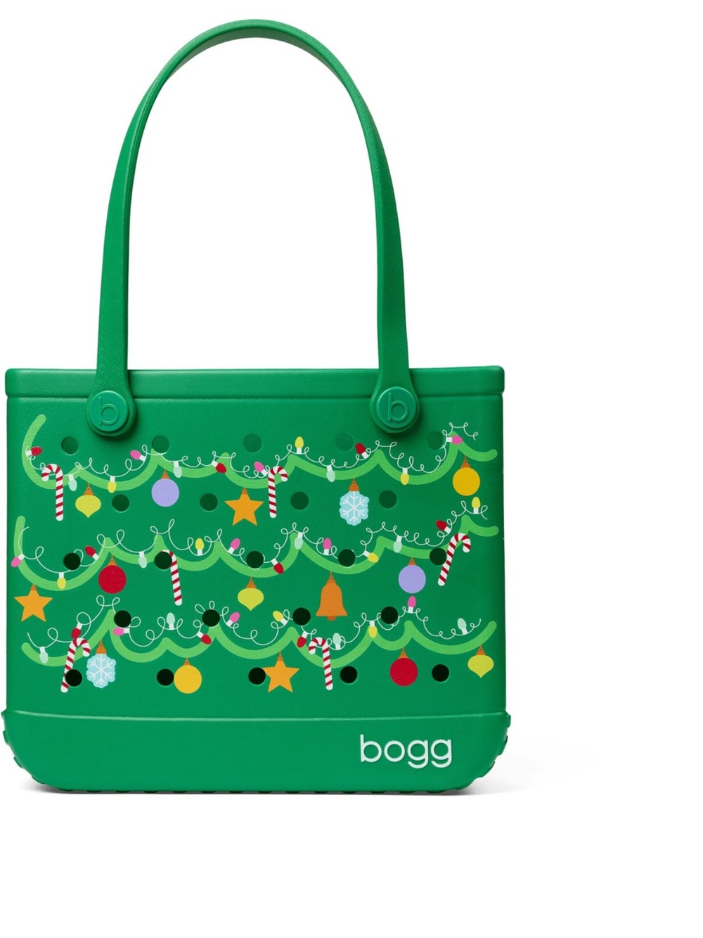NWT Baby BOGG BAG Green Holiday Tree Print Tote $80